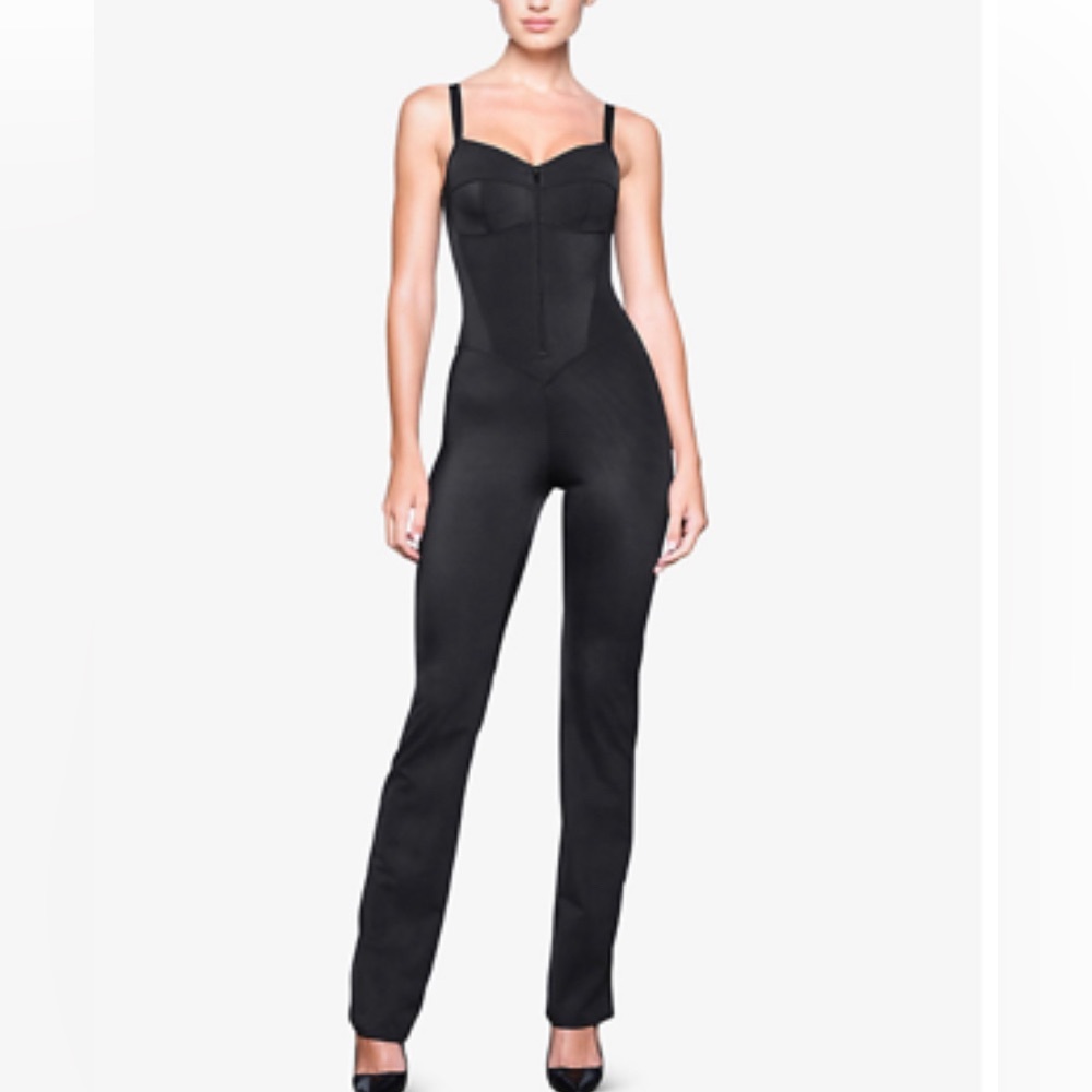 SKIMS Black Sculpting Jumpsuit